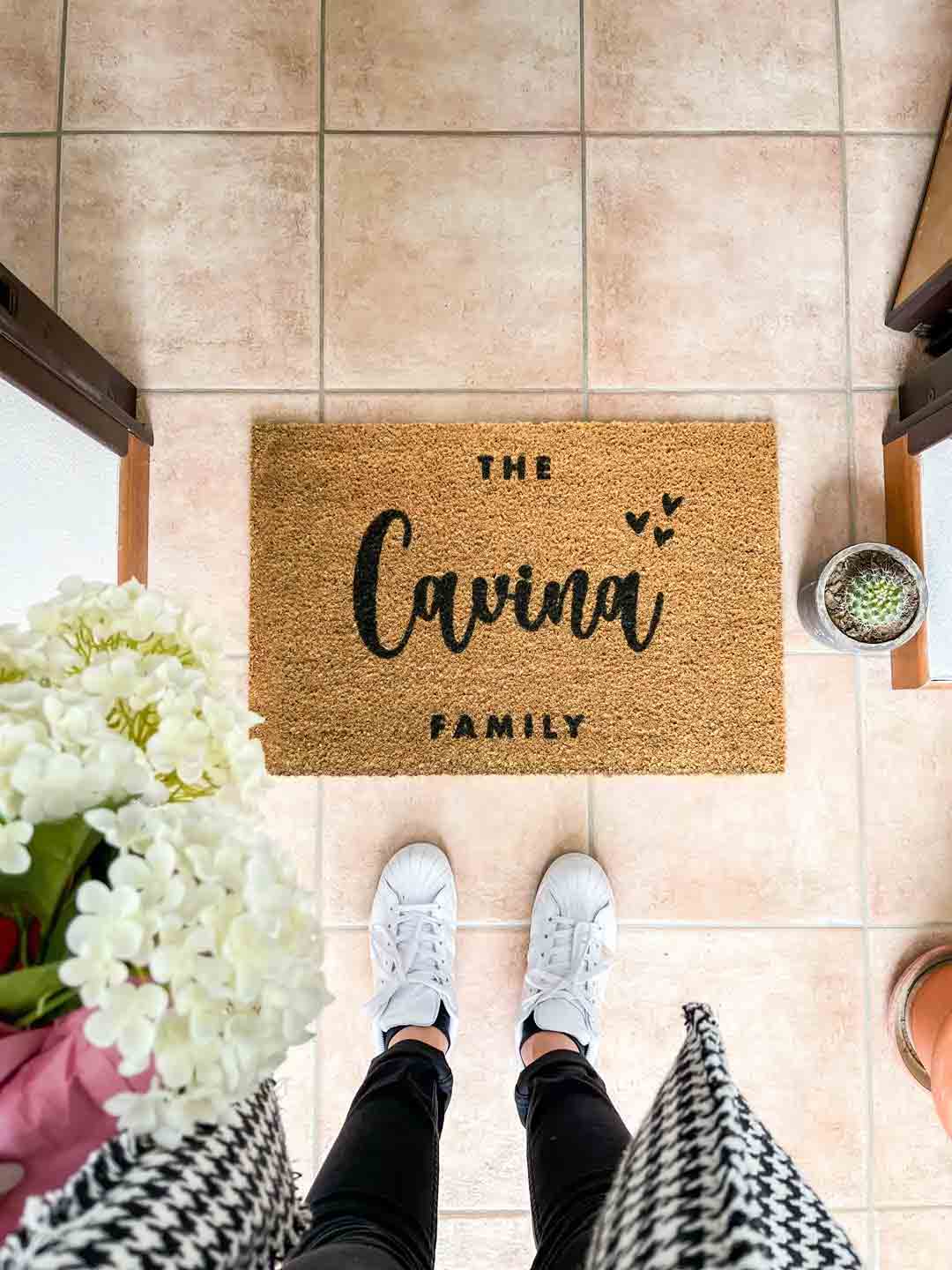 tappeto zerbino personalizzato family