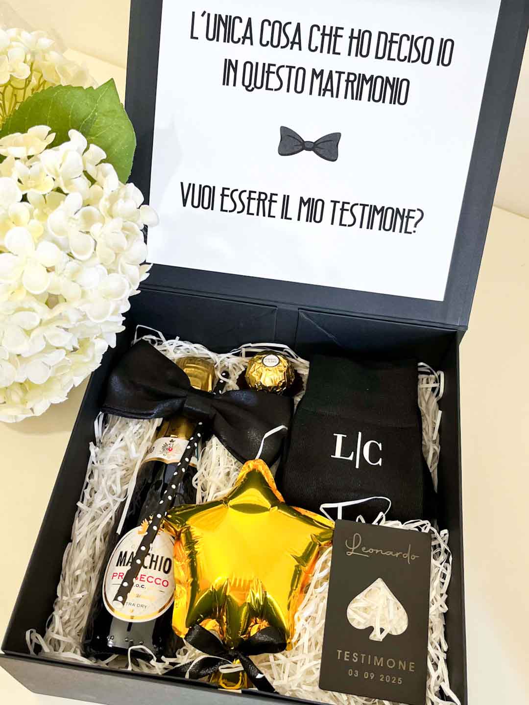 Box Regalo Vuoi Essere il Mio Testimone Uomo Interno