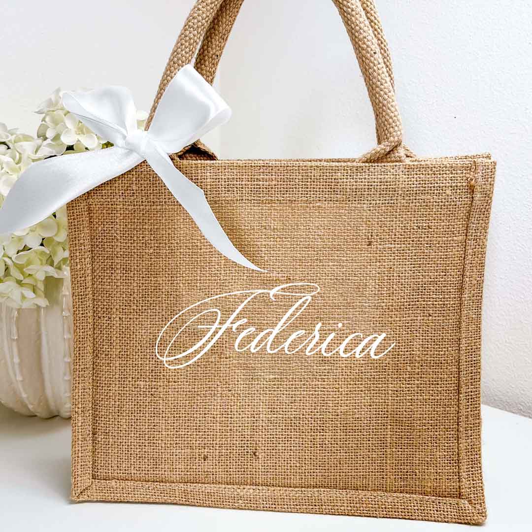 Borsa Juta Personalizzata Mini